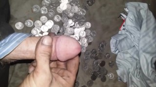 Rubbing my dick