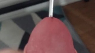 Solo Masturbate and Penis Plug
