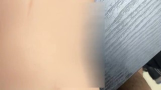 モデルのオナホールをガンガン突く
