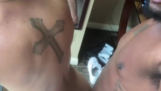 Risky Big Dick Interracial Raw Fuck In Front Of Window For All Viewers To See