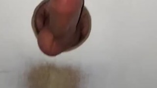 Glory Hole Blowjob BWC shoots HUGE CUMSHOT 