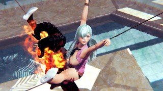 Princess Elizabeth Liones and demon bondage BDSM hentai