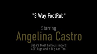 Phat Footjob With Busty Angelina Castro And Virgo Peridot!