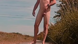 Strip on a cycle track