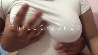 Netflix and Chill While Letting Him Grab And Squeeze my 20yo Boobs - ThiccCream20 - Part 1