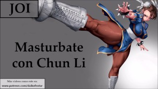 Correte 2 veces con Chun Li. JOI con Mamada y anal.