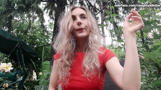 Chilling and smoking while ignoring you by Naughty Adeline