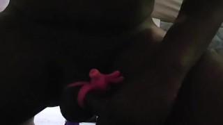 Lil anal toy play