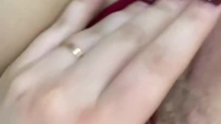 Wet slut fingering her dirty pussy OF @arina_malina_freee