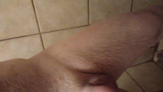 Shower time masturbating