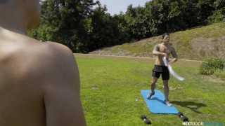 Twunks Michael DelRay & Scott Finn Flip Flop Raw After Workout - NextDoorStudios