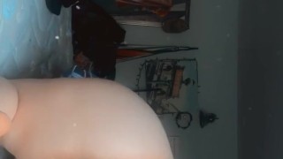 Horny while making the bed 