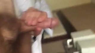 Hairy chest solo jerk off and moaning 