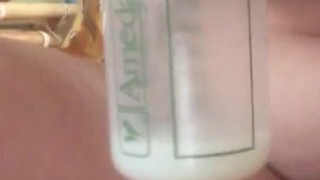 Milkymama pumps tits in front of roommate