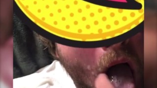 Self Cum in My Mouth After Selfsuck Sesh