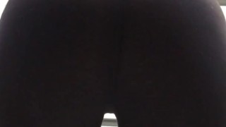 My neighbor on the balcony transparent lycra