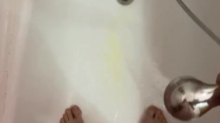 Hot Guy Is Peeing In The Public Toilet
