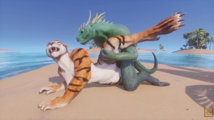 Wild Life / Scaly Furry Porn Dragon With Tiger Girl - Free Porn Videos -  YouPorn