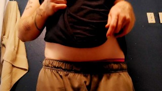 Cold and Hot Ice Nipple Play Big Ass Bounce with Farting FTM