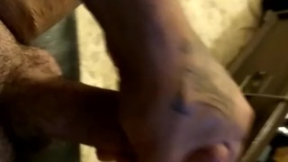 Muscle stud jacking off