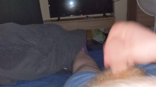 Squirting out a big load of cum