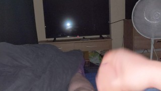 Squirting out a big load of cum