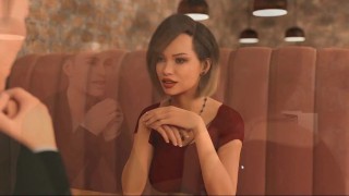 No More Money-The big natural tits in the red dress