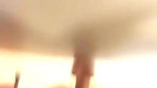 Tight asshole takes huge dildo