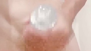 カチカチになりすぎてオナホが破損！！彼女に見られながらのオナニー大量射精【日本人HENTAI男性個人撮影1】