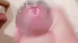 1週間我慢させた彼のおちんちんがカチカチになりすぎてオナホ破損⚡️【日本人素人HENTAI男性個人撮影3】
