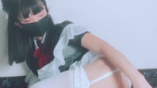 【伪娘】白丝女仆产卵