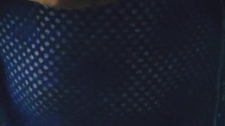 Big titt arousal in fishnets