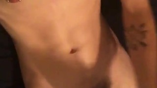 Tattood emo teen using fleshlight to cum