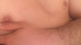 Horny male rubbing nipple