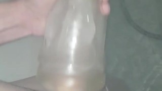 I love getting my fat cock cum in my flashlight