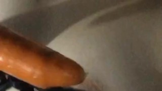 Fuck My Tight Pussy with a carrot