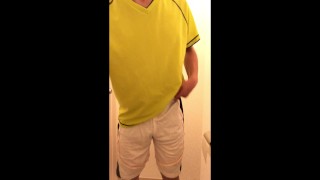 運動へ行く前におしっこ！