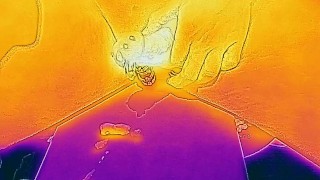 I took a video of ejaculation with a thermal camera