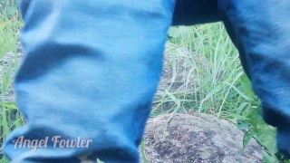 Pissing in nature... Surprise!.. the Period Appeared 