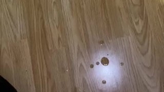 Got horny started to wank with big cumshot 
