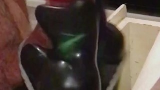 Cum Twice with Monster Vibrator 