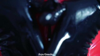 Pin Up curvy MILF and rubber catsuit fetish