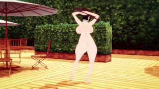Resident Evil 8 Nude Lady Dimitrescu Public Erotic Dance