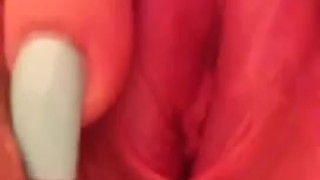 Sexy wife pleasures herself 