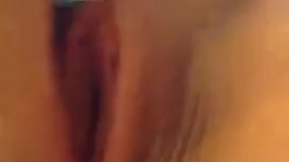 Sexy wife pleasures herself 