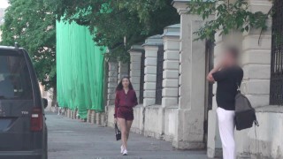 Bulge dick flash on street