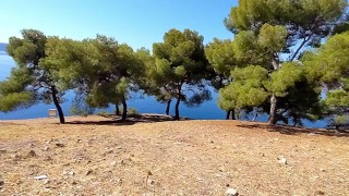 Risky Public Handjob and Doggyfuck in Greece - CumChallenge Day 8
