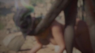 Dragon Lord Fucks Her Loyal Subject With her Tail