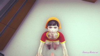 Dragon Ball Hentai - POV Pan boobjob, blowjob and fucked