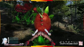 Bunny Girl Cosplay loves it outside- Sword X Hime Gameplay